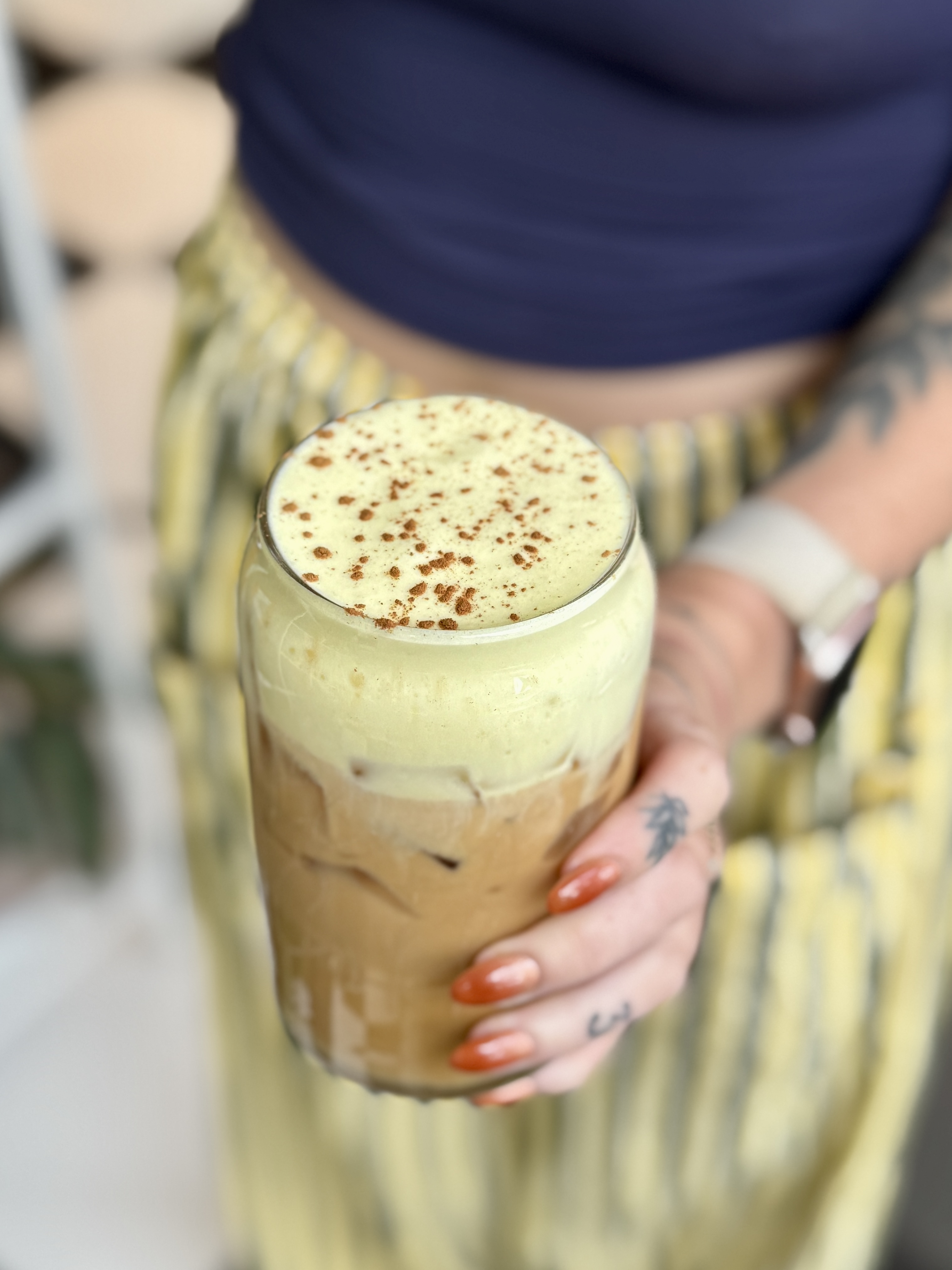 Salted Caramel Banana Latte